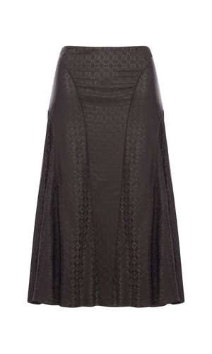FF jacquard silk skirt