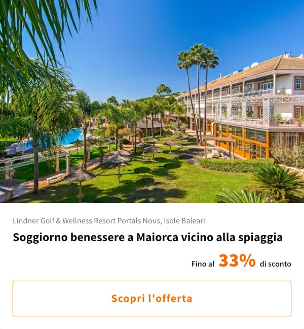 Soggiorno benessere a Maiorca vicino alla spiaggia