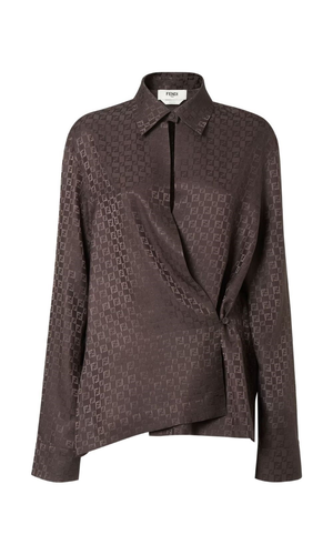 FF jacquard silk shirt