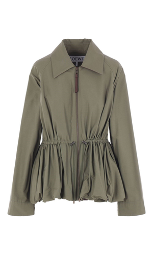 Cotton blend blouson jacket