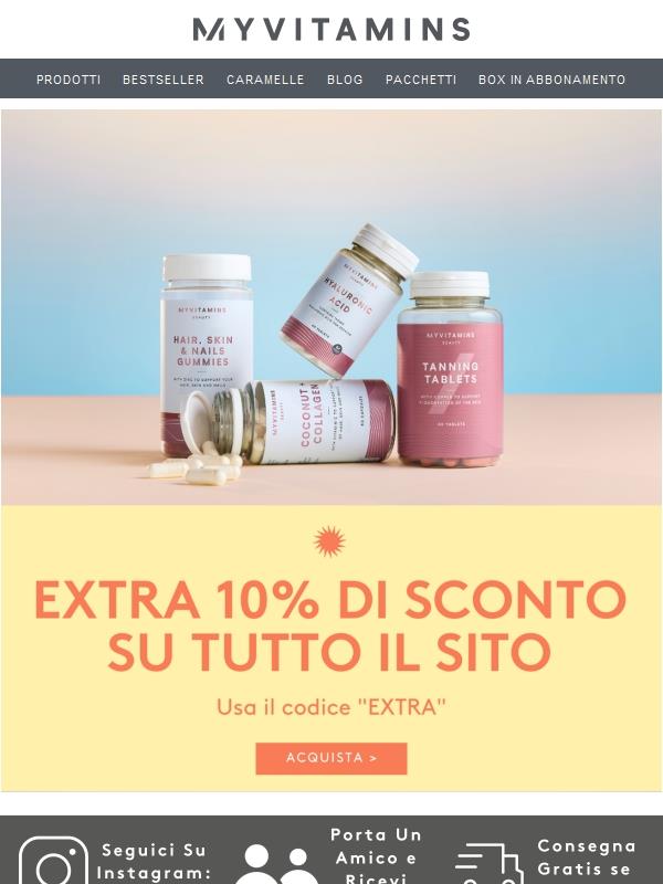 ✨ Extra 10% di sconto su tutto il sito!