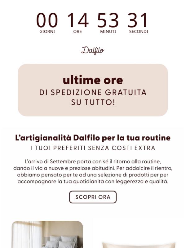 ⏳ ULTIME ORE di SPEDIZIONE GRATUITA