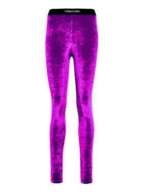Legging in Velluto Stretch Viola Tom Ford