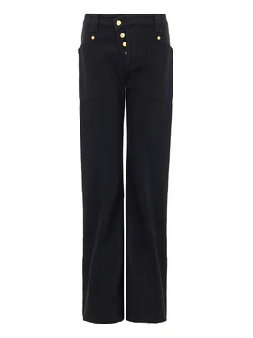 Jeans Svasati in Denim Nero Stretch Tom Ford