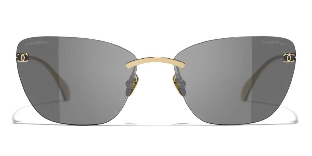 CHANEL  OCCHIALI DA SOLE ORO CAT-EYE