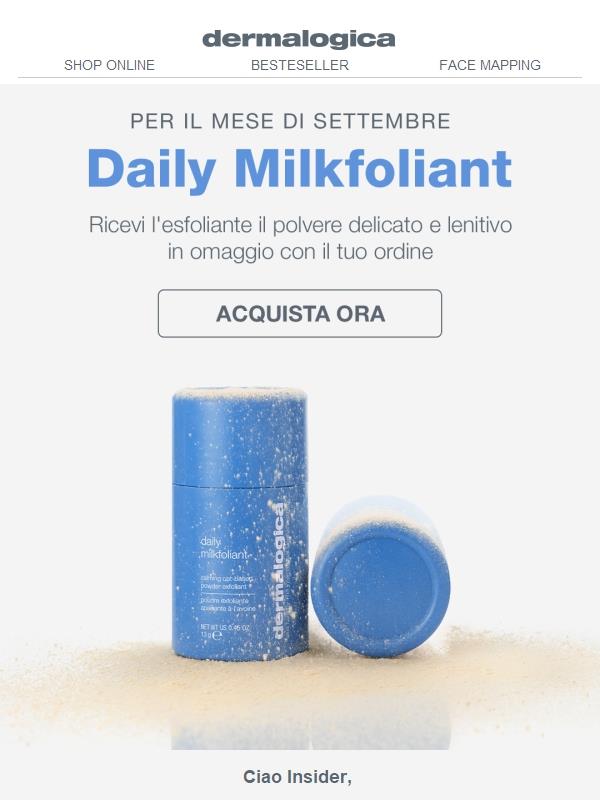Daily Milkfoliant in omaggio solo nel mese di settembre!