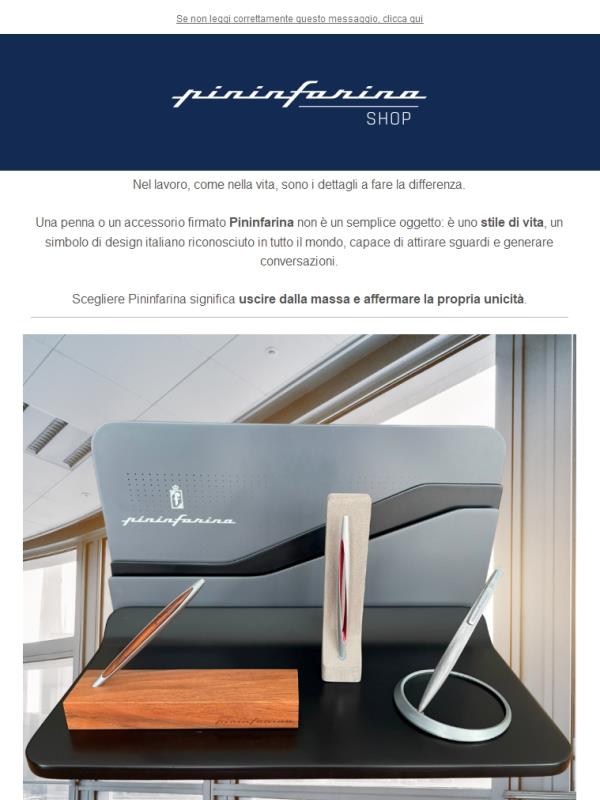 Distinguiti con il Design Italiano di Pininfarina