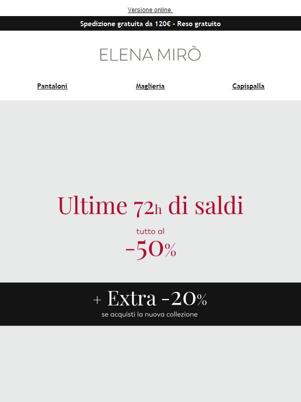 Ultime 72 ore di saldi