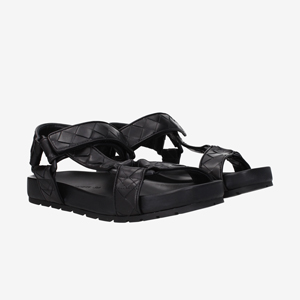 Bottega Veneta Sandals Men Leather Black