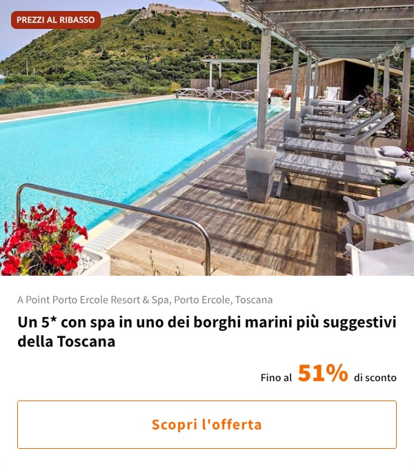 Un 5* con spa in uno dei borghi marini più suggestivi della Toscana