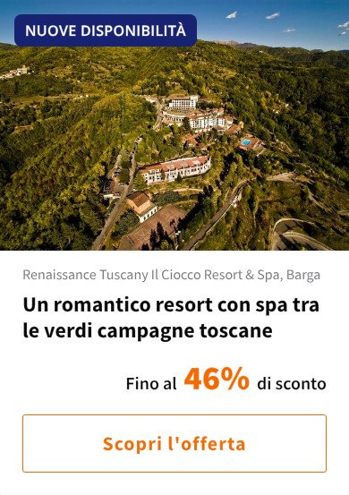 Un romantico resort con spa tra le verdi campagne toscane