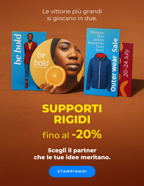 Fino al -20% su Supporti rigidi