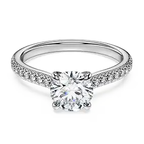 Anello solitario Eternity