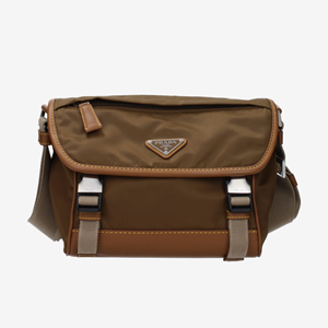 Prada Crossbody Bags Men Fabric  Brown/Cork