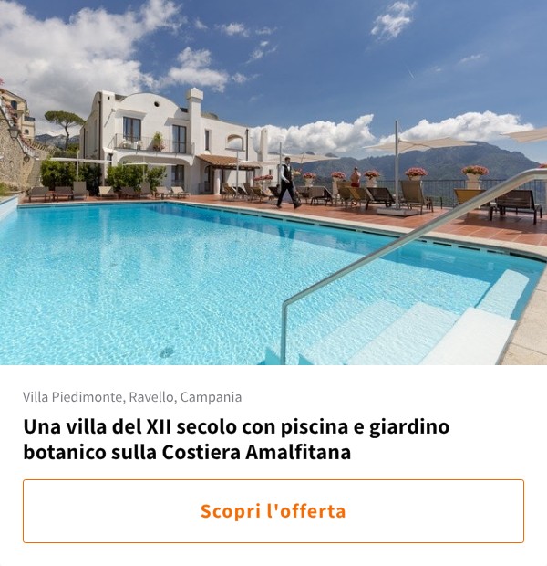 Una villa del XII secolo con piscina e giardino botanico sulla Costiera Amalfitana
