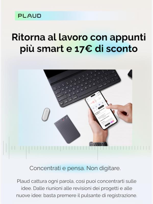 📒 Ritorno al lavoro più smart — 17€ di sconto