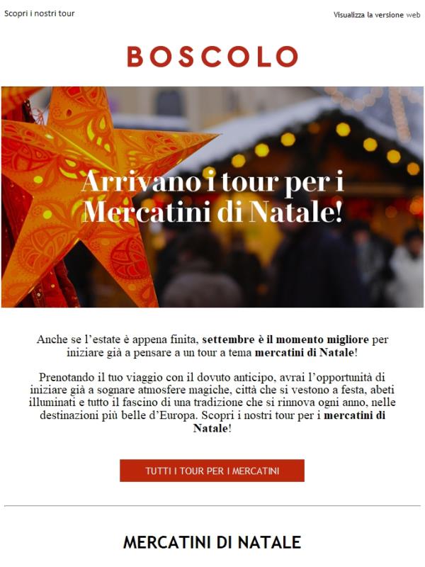 Mercatini di Natale: viaggi già disponibili