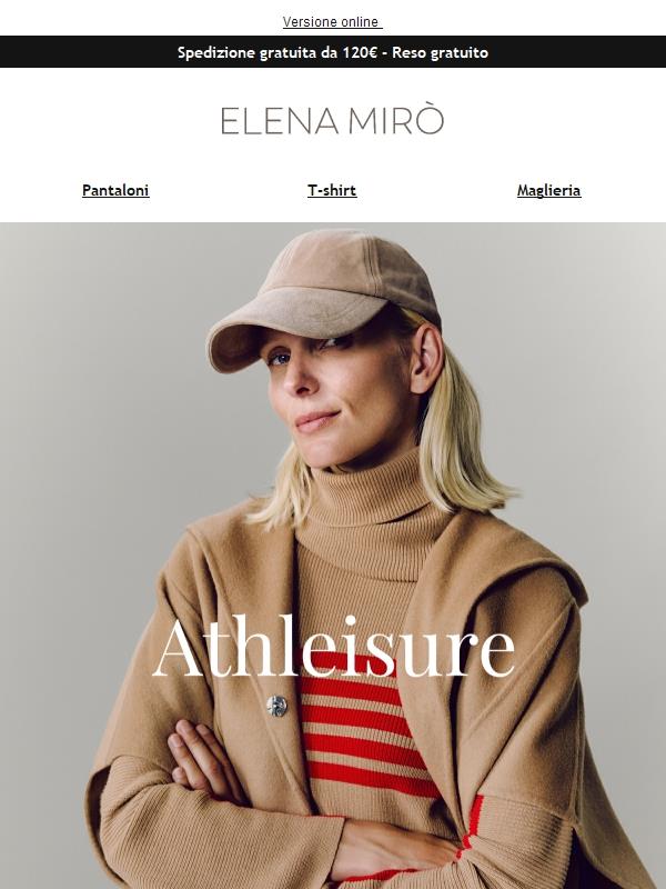 Athleisure: novità in beige e rosso