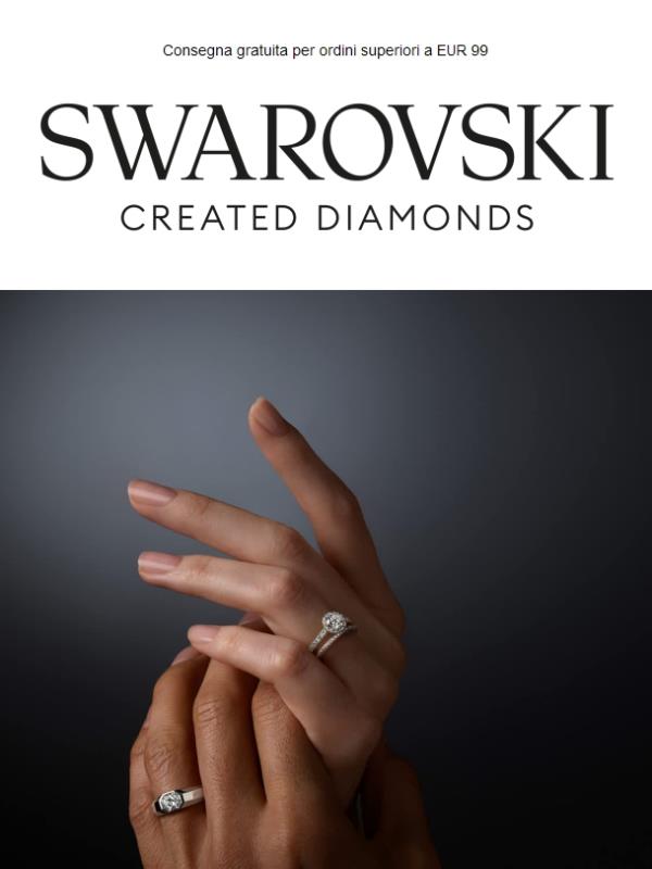 Dì di sì al “per sempre” con i gioielli Swarovski Created Diamonds