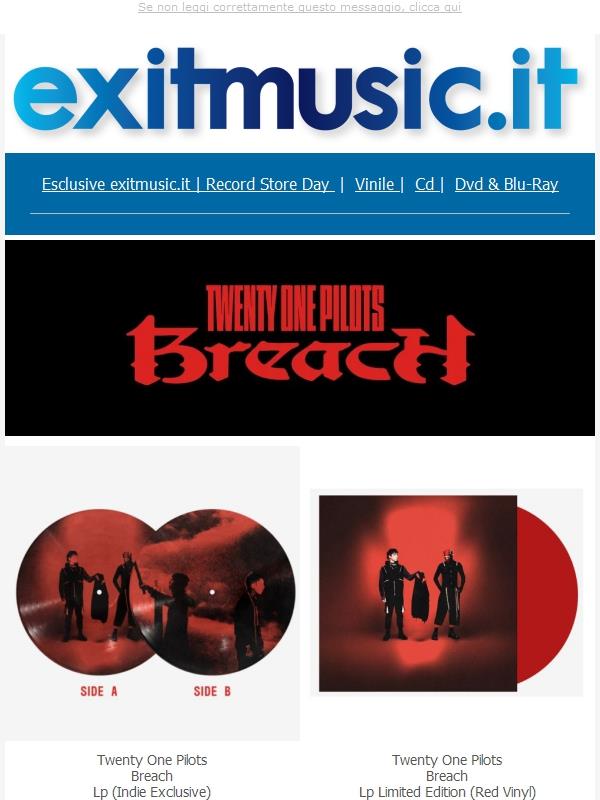 MusicZone @exitmusic.it .. Led Zeppelin, Twenty One Pilots, Parcels, Mario Biondi ..Tutte Le Novità e Le Nostre Esclusive