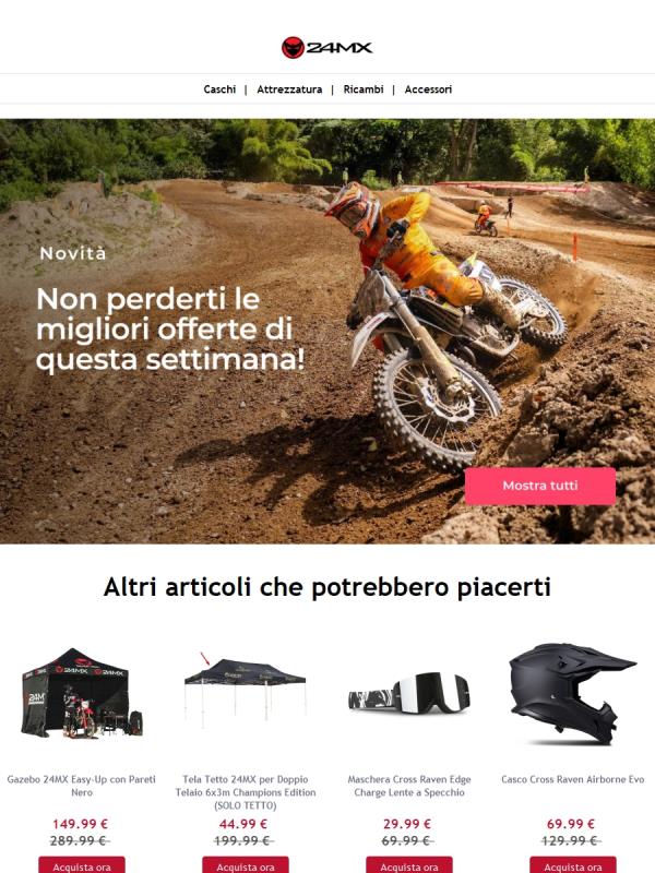Le migliori offerte su ricambi e equipaggiamento cross