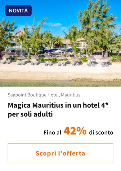 Magica Mauritius in un hotel 4* per soli adulti