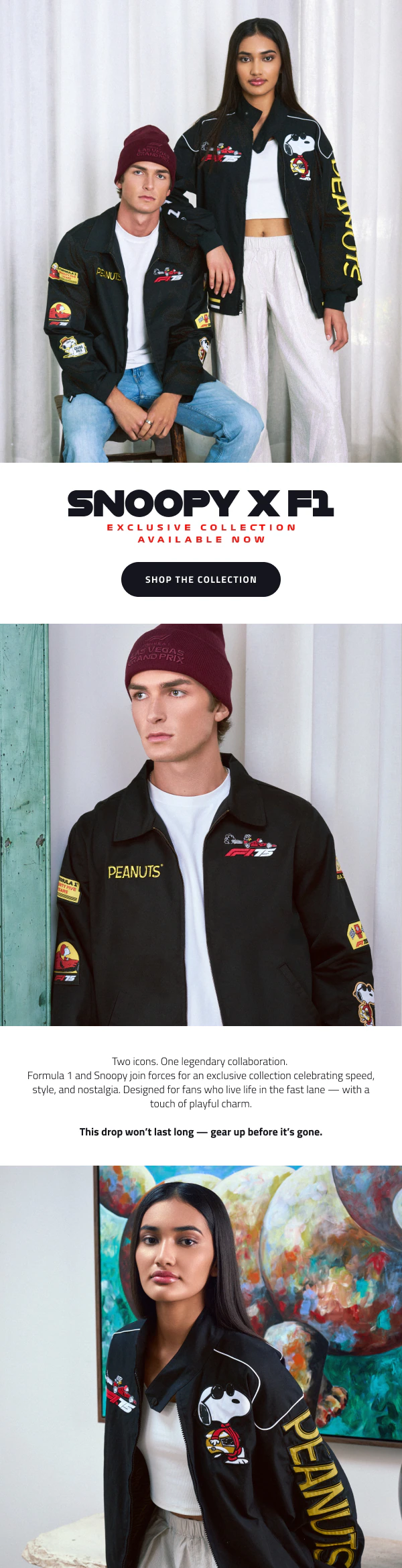 F1 x Snoopy Launch - Shop Now