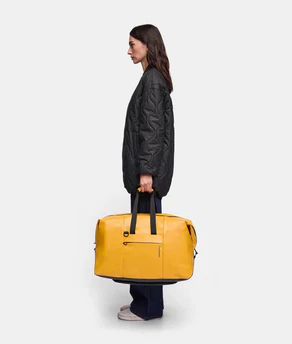 Borsone Viaggio Palestra Soft Eco Coated Giallo