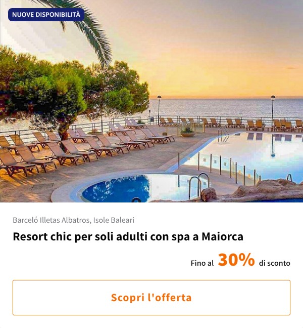 Resort chic per soli adulti con spa a Maiorca