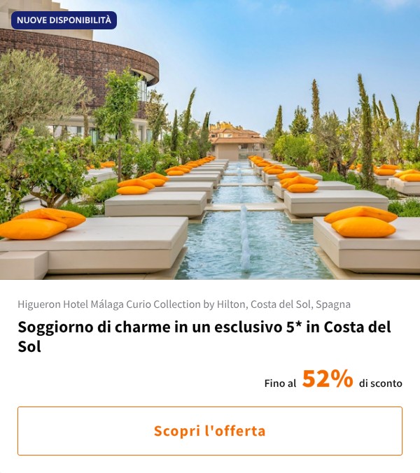 Soggiorno di charme in un esclusivo 5* in Costa del Sol