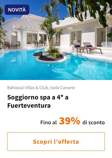 Soggiorno spa a 4* a Fuerteventura