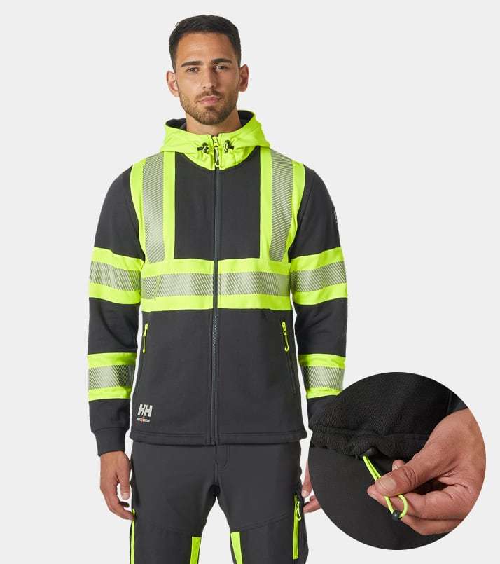 ICU Hi Vis Zip Hoodie