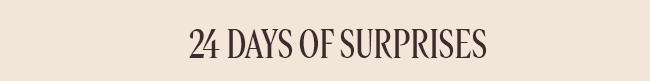 24 DAYS OF SURPRISES