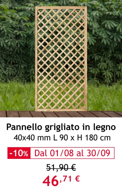 pannello grigliato legno