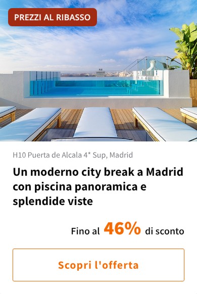 Un moderno city break a Madrid con piscina panoramica e splendide viste