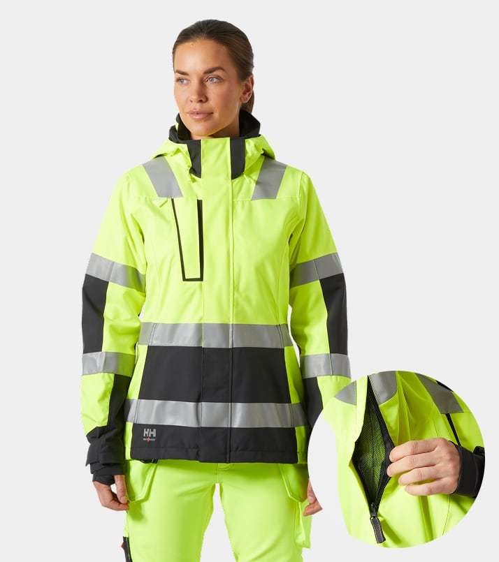 Women's Alna 2.0 Hi Vis Waterproof Shell Jacket
