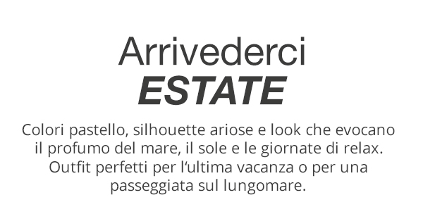 Arrivederci estate