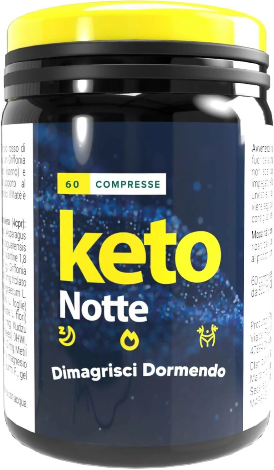 Brucia Grassi Notturno con Griffonia e Melatonina – Integratore Keto per il Metabolismo Attivo e Sonno Rilassante - Ideale per la Dieta Chetogenica | Keto Notte AlohaLabs 60 Compresse