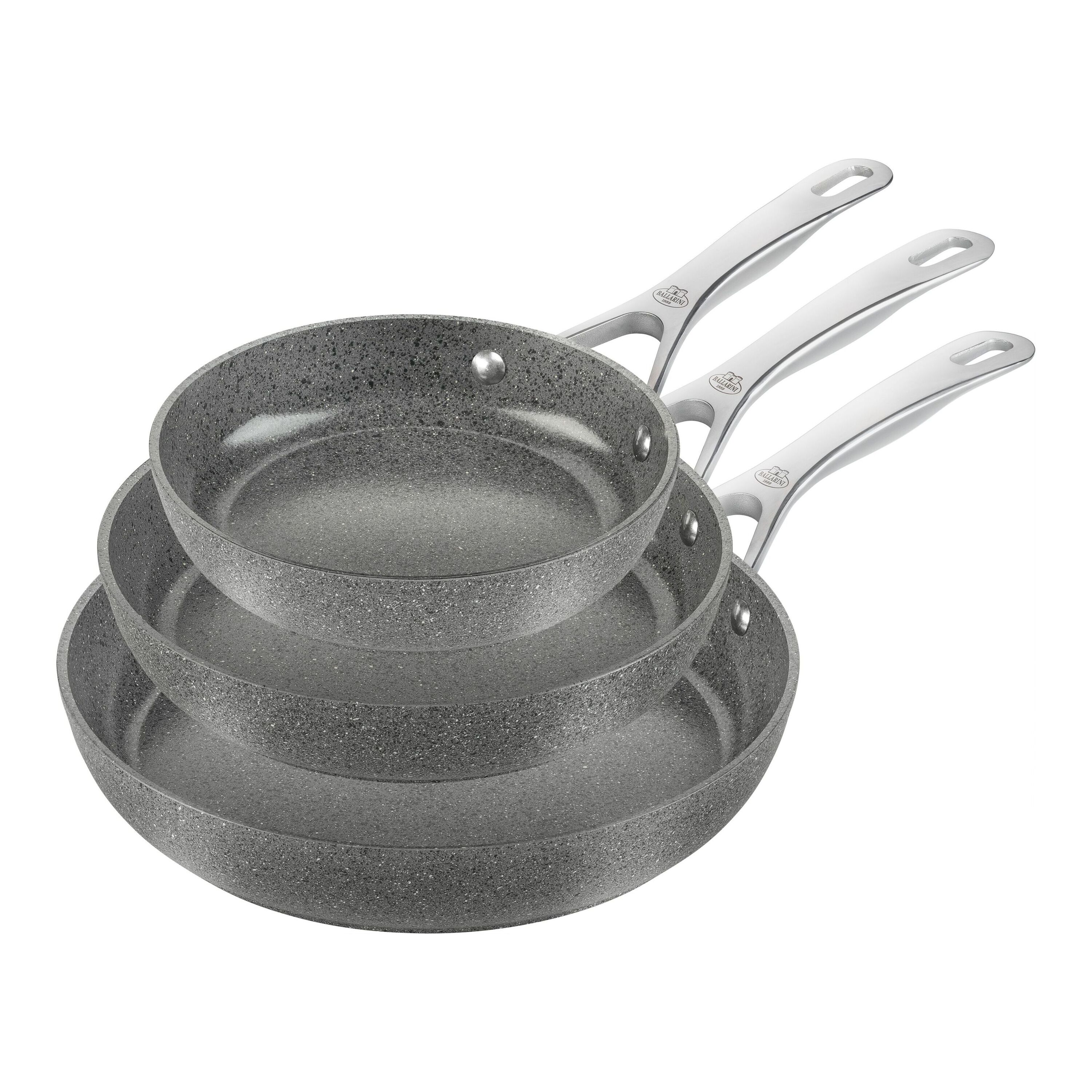 Set di padelle, 3-pz. / 20/24/28 cm, Alluminio