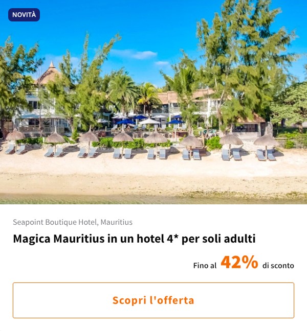 Magica Mauritius in un hotel 4* per soli adulti