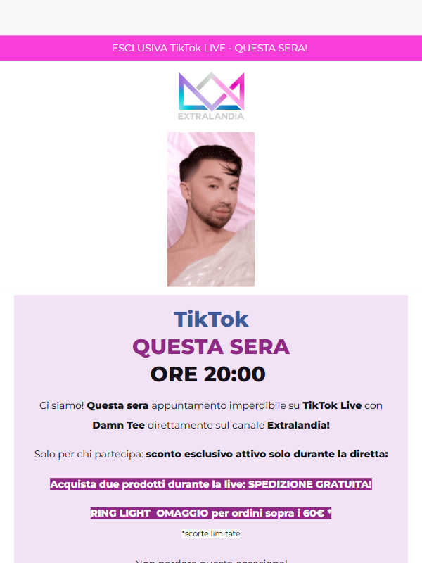 🔥 Stasera - Nuova LIVE con DamnTee su TikTok!