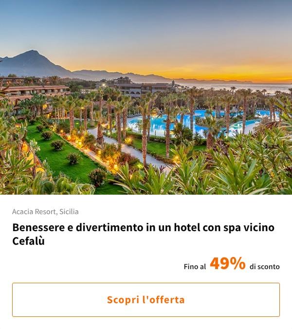 Benessere e divertimento in un hotel con spa vicino Cefalù