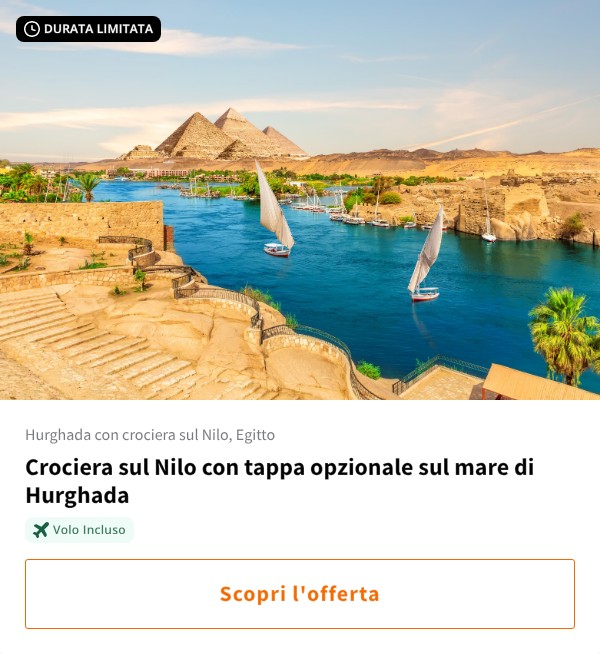 Crociera sul Nilo con tappa opzionale sul mare di Hurghada