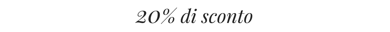 20 per cento di sconto