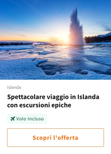 Spettacolare viaggio in Islanda con escursioni epiche