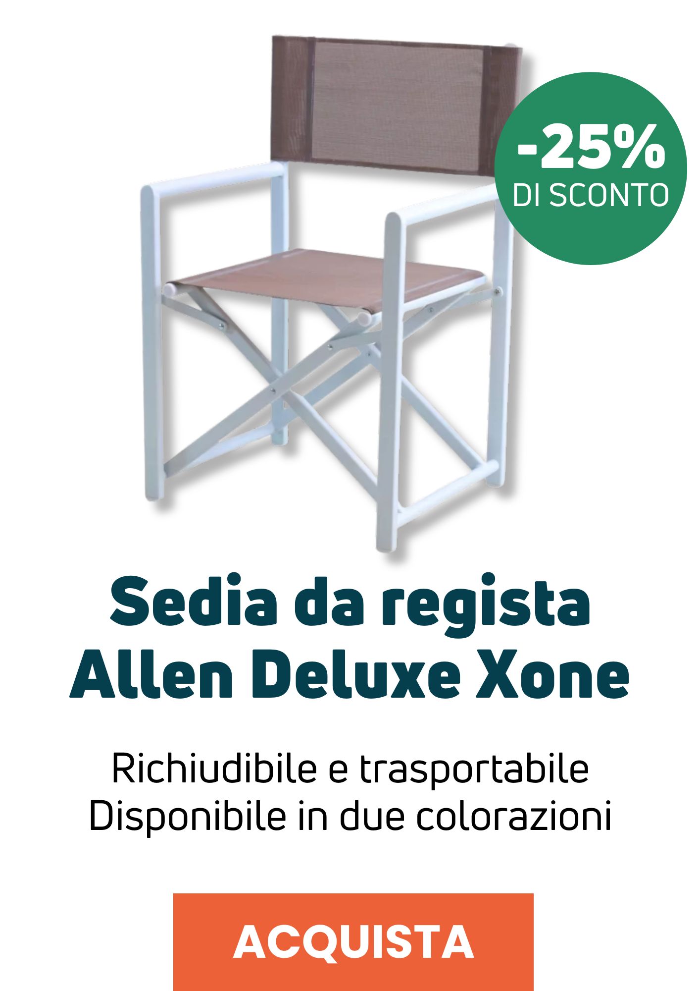 Sedia da regista Allen Deluxe Xone | Perrone Shop