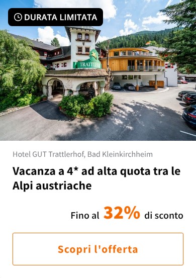 Vacanza a 4* ad alta quota tra le Alpi austriache