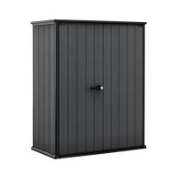 Armadio da esterno in resina effetto legno Evotech CORTINA ALTO - 1400 litri 