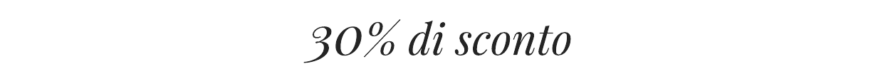 30 per cento di sconto