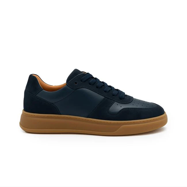 Image of Sneakers Camoscio Blu - Ivan